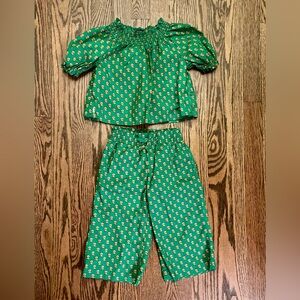 Polo by Ralph Lauren Green Toddler Girl Matching Set